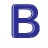 This animated gif is the letter b starting off solid, and melting into a puddle on the floor
