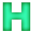 This gif animation is the letter h , which zooms in and then explodes, before resettings and starting again