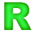 This gif animation is the letter r , which zooms in and then explodes, before resettings and starting again