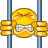   smilies emoticons face faces smilie jail inmate inmates bars Animations Mini Smilies  
