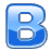 This animated gif shows the letter b in blue, with liquid swishing around inside it