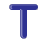 This animated gif is the letter t starting off solid, and melting into a puddle on the floor