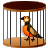 animated birdcage icon