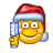  smilie smilies animtions face faces santa new+years+eve claus christmas xmas Animations Mini Smilies  