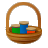 Small animated basket