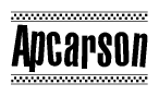 Nametag+Apcarson 