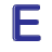 This animated gif is the letter e starting off solid, and melting into a puddle on the floor