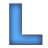 This gif animation is the letter l , which zooms in and then explodes, before resettings and starting again