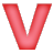 This gif animation is the letter v , which zooms in and then explodes, before resettings and starting again