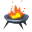 animated campfire icon