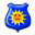 Small sheild with animated sun