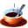 Animated bowl of steamy soup