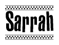 Nametag+Sarrah 