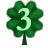 animated 3 clover 