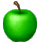 animated green apple icon