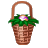 Animated Easter basket with pink egg