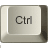 This gif animation shows a keyboard ctrl button being pressed down