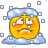   smilie smilies animations face faces winter snow snowing cold weather Animations Mini Smilies  
