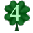 Animations Mini+Alphabets St+Patricks animated 4 clover number+4 four 