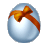 Animated bouncy easter egg with orange bow