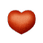 A beating red heart, with a number 2 fading in and out.