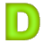 This gif animation is the letter d , which zooms in and then explodes, before resettings and starting again