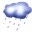   weather cloud clouds rain raining Animations Mini Nature emoticon 