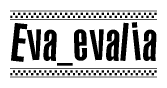 Nametag+Eva evalia 
