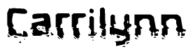 The image contains the word Carrilynn in a stylized font with a static looking effect at the bottom of the words