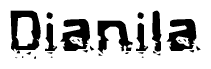 The image contains the word Dianila in a stylized font with a static looking effect at the bottom of the words