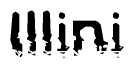 The image contains the word Illini in a stylized font with a static looking effect at the bottom of the words
