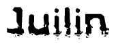The image contains the word Juilin in a stylized font with a static looking effect at the bottom of the words
