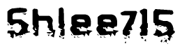 The image contains the word Shlee715 in a stylized font with a static looking effect at the bottom of the words