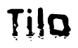 The image contains the word Tilo in a stylized font with a static looking effect at the bottom of the words
