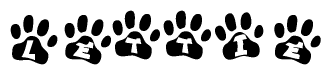Animal Paw Prints with Lettie Lettering