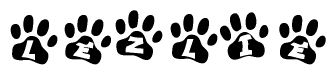 Animal Paw Prints with Lezlie Lettering