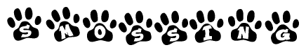 Animal Paw Prints Spelling Smossing