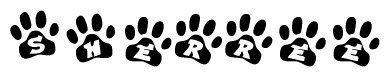 Animal Paw Prints with Sherree Lettering