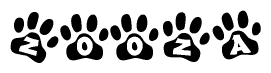 Animal Paw Prints with Zooza Lettering