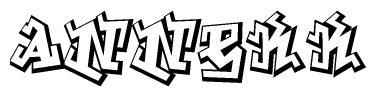 The clipart image features a stylized text in a graffiti font that reads Annekk.
