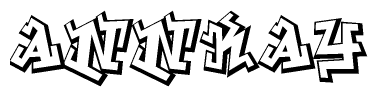 The clipart image features a stylized text in a graffiti font that reads Annkay.