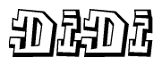 The clipart image features a stylized text in a graffiti font that reads Didi.