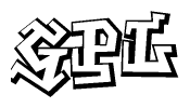 The clipart image features a stylized text in a graffiti font that reads Gpl.