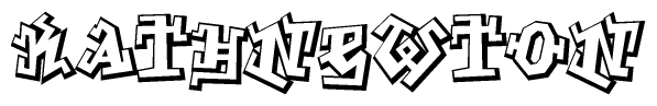 The clipart image features a stylized text in a graffiti font that reads Kathnewton.