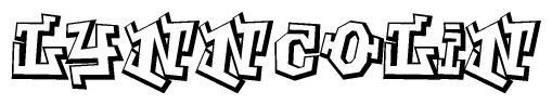 The clipart image features a stylized text in a graffiti font that reads Lynncolin.