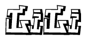 The clipart image features a stylized text in a graffiti font that reads Lili.