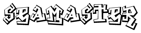 The clipart image features a stylized text in a graffiti font that reads Seamaster.