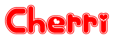 The image displays the word Cherri written in a stylized red font with hearts inside the letters.