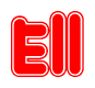 The image displays the word Ell written in a stylized red font with hearts inside the letters.