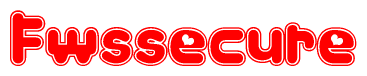 The image displays the word Fwssecure written in a stylized red font with hearts inside the letters.